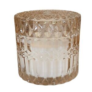 Leoben Co Leather Sandalwood Vegan Soy Wax Blend Candle 6 Oz.